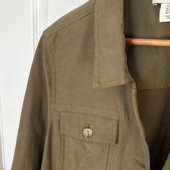 Rachel Zoe XL Dark Olive Utility Jacket - Picture 4 of 8